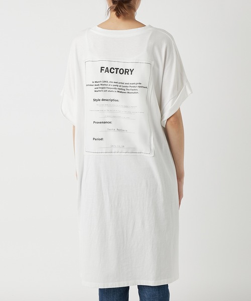 RIVE DROITE(リヴドロワ)の「【WEB限定】コットンチュニック(Tシャツ/カットソー・レディース・ホワイト/チャコールグレー・FREE)」の16枚目の写真