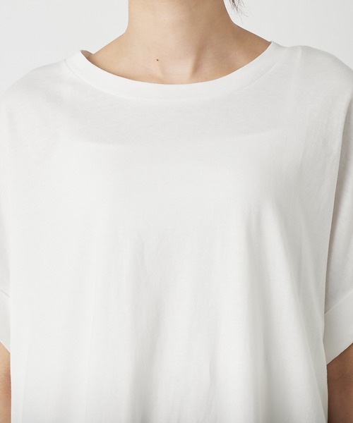 RIVE DROITE(リヴドロワ)の「【WEB限定】コットンチュニック(Tシャツ/カットソー・レディース・ホワイト/チャコールグレー・FREE)」の18枚目の写真