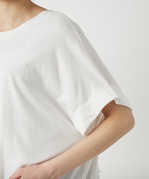 RIVE DROITE(リヴドロワ)の「【WEB限定】コットンチュニック(Tシャツ/カットソー・レディース・ホワイト/チャコールグレー・FREE)」の19枚目の写真