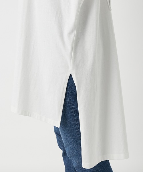 RIVE DROITE(リヴドロワ)の「【WEB限定】コットンチュニック(Tシャツ/カットソー・レディース・ホワイト/チャコールグレー・FREE)」の20枚目の写真