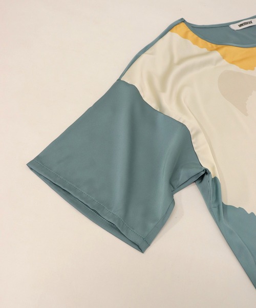 OSYAREVO(オシャレボ)の「キャットプリント ビッグT セットルームウェア(ルームウェア/パジャマ・レディース・グリーン・ONESIZE)」の16枚目の写真