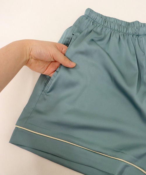 OSYAREVO(オシャレボ)の「キャットプリント ビッグT セットルームウェア(ルームウェア/パジャマ・レディース・グリーン・ONESIZE)」の9枚目の写真