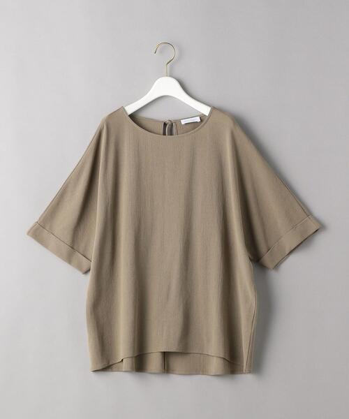 BEAUTY&YOUTH UNITED ARROWS（ビューティーアンドユースユナイテッドアローズ）の「BY バックリボンドルマン5分袖カットソー（Tシャツ/カットソー・レディース・ブラック/オフホワイト/モカ・FREE）」の13枚目の写真