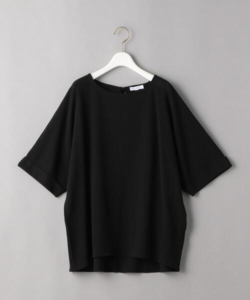BEAUTY&YOUTH UNITED ARROWS（ビューティーアンドユースユナイテッドアローズ）の「BY バックリボンドルマン5分袖カットソー（Tシャツ/カットソー・レディース・ブラック/オフホワイト/モカ・FREE）」の22枚目の写真