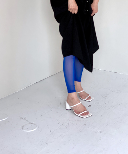 c.u.l（シーユーエル）の「【c.u.l】パワーネット シースルーレギンス cula211（レギンス/スパッツ・レディース・パープル/ブラック/ブルー/モカ/ライトブルー/ホワイト/グレー/ベージュ・FREE）」の19枚目の写真