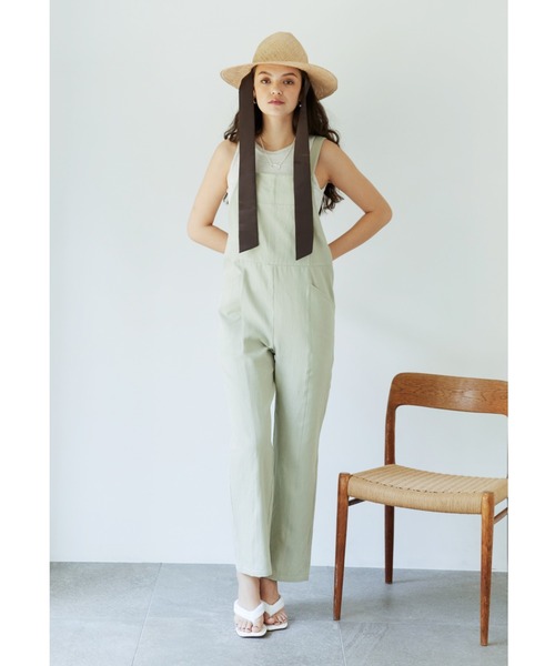 ALEXIA STAM（アリシアスタン）の「Cozy Salopette/コージーサロペット（その他パンツ・レディース・アイボリー/モカ/グリーン系その他・S/M）」の3枚目の写真