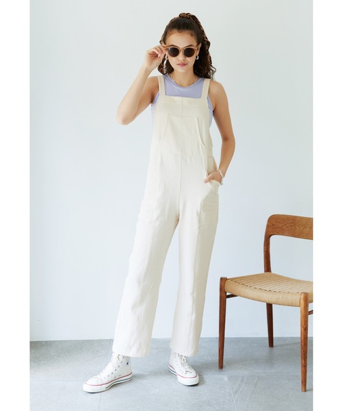 ALEXIA STAM（アリシアスタン）の「Cozy Salopette/コージーサロペット（その他パンツ・レディース・アイボリー/モカ/グリーン系その他・S/M）」の2枚目の写真