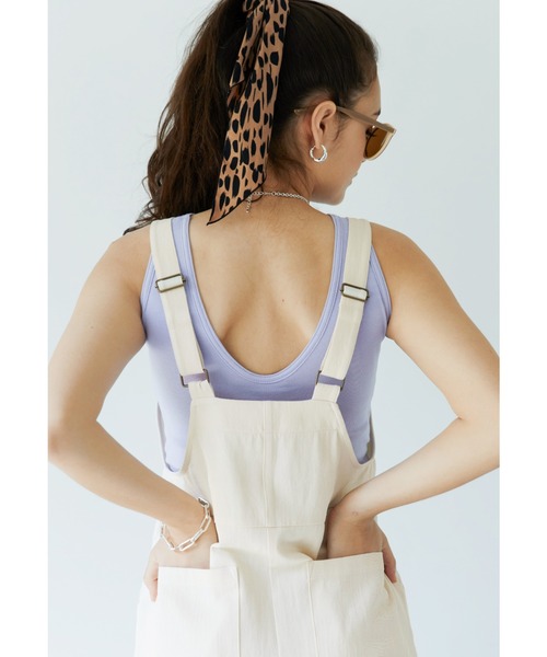 ALEXIA STAM（アリシアスタン）の「Cozy Salopette/コージーサロペット（その他パンツ・レディース・アイボリー/モカ/グリーン系その他・S/M）」の7枚目の写真