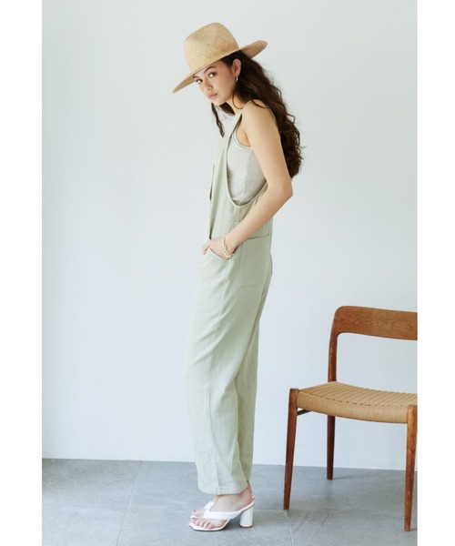 ALEXIA STAM（アリシアスタン）の「Cozy Salopette/コージーサロペット（その他パンツ・レディース・アイボリー/モカ/グリーン系その他・S/M）」の13枚目の写真