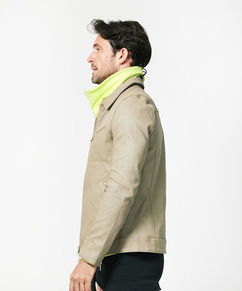 junhashimoto（ジュンハシモト）の「L02 STRETCH ZIP SHT（ライダースジャケット・メンズ・ブラック/ベージュ・3/2）」の19枚目の写真