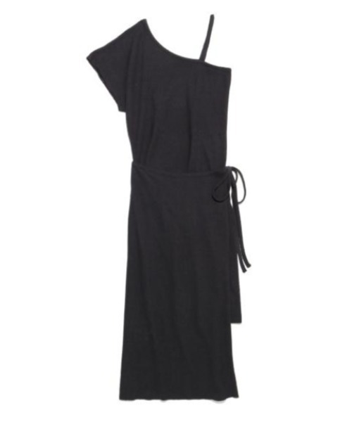 KIIRA(キーラ)の「Kiira BRUSH WRAP OP(ワンピース・レディース・ベージュ/ブラック・ONE SIZE)」の6枚目の写真