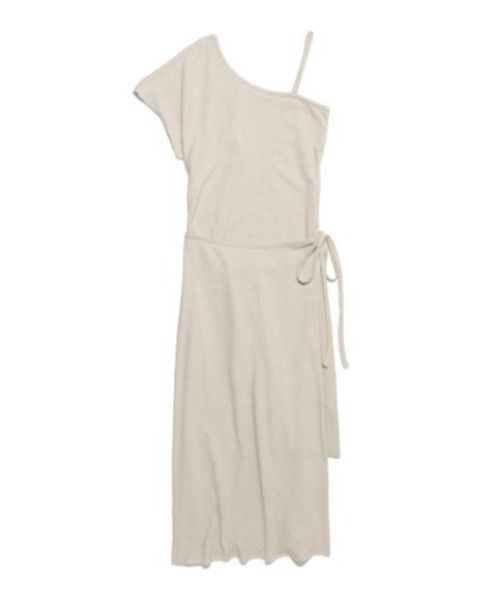 KIIRA(キーラ)の「Kiira BRUSH WRAP OP(ワンピース・レディース・ベージュ/ブラック・ONE SIZE)」の12枚目の写真