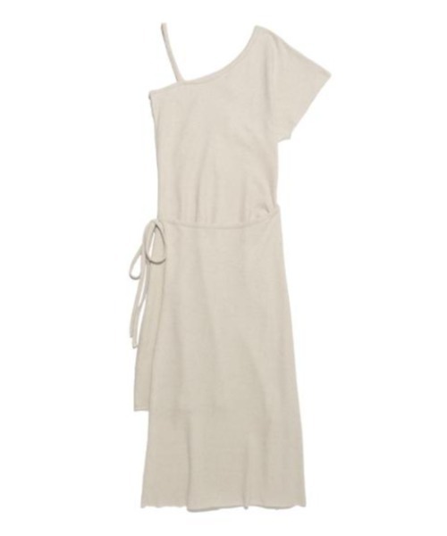 KIIRA(キーラ)の「Kiira BRUSH WRAP OP(ワンピース・レディース・ベージュ/ブラック・ONE SIZE)」の11枚目の写真