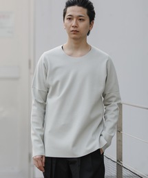 ATTACHMENT | MELTON JERSEY CREWNECK LOOSE-FIT T-SHIRT L/S(ニット/セーター)