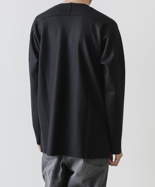 ATTACHMENT(アタッチメント)の「MELTON JERSEY CREWNECK LOOSE-FIT T-SHIRT L/S(ニット/セーター・メンズ・ライトグレー/ブラック/オフホワイト・1/2/3)」の10枚目の写真