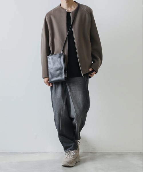 ATTACHMENT(アタッチメント)の「MELTON JERSEY CREWNECK LOOSE-FIT T-SHIRT L/S(ニット/セーター・メンズ・ライトグレー/ブラック/オフホワイト・1/2/3)」の20枚目の写真