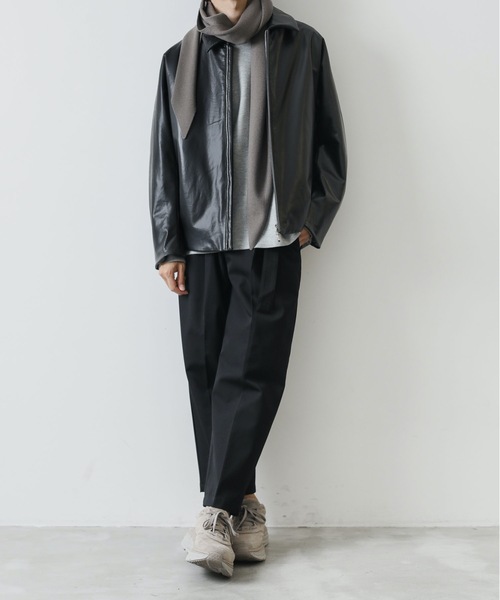 ATTACHMENT(アタッチメント)の「MELTON JERSEY CREWNECK LOOSE-FIT T-SHIRT L/S(ニット/セーター・メンズ・ライトグレー/ブラック/オフホワイト・1/2/3)」の17枚目の写真