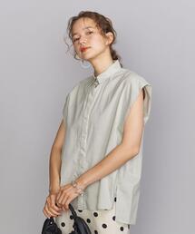 BEAUTY&YOUTH UNITED ARROWS | BY ワイドショルダーフレンチスリーブシャツ -ウォッシャブル-(シャツ/ブラウス)