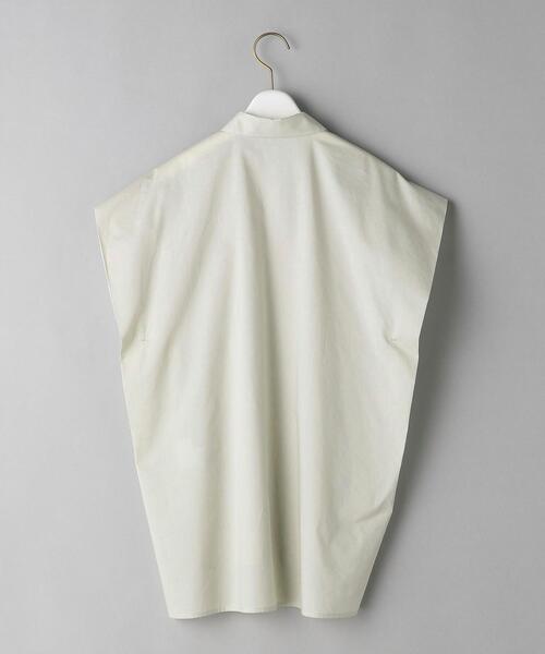 BEAUTY&YOUTH UNITED ARROWS(ビューティーアンドユースユナイテッドアローズ)の「BY ワイドショルダーフレンチスリーブシャツ -ウォッシャブル-(シャツ/ブラウス・レディース・ブラック/ライム・FREE)」の11枚目の写真