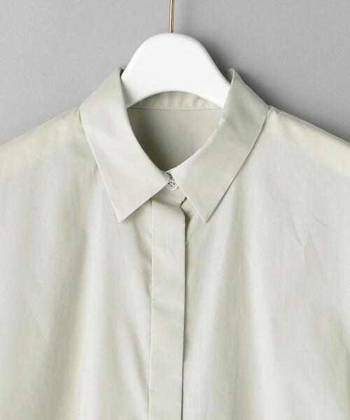 BEAUTY&YOUTH UNITED ARROWS(ビューティーアンドユースユナイテッドアローズ)の「BY ワイドショルダーフレンチスリーブシャツ -ウォッシャブル-(シャツ/ブラウス・レディース・ブラック/ライム・FREE)」の12枚目の写真