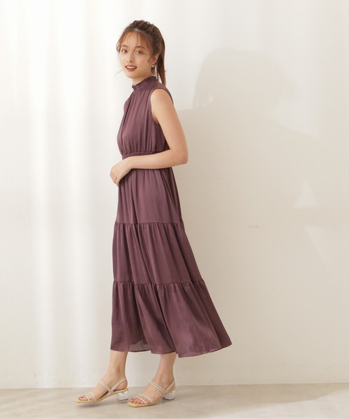 PROPORTION BODY DRESSING(プロポーションボディドレッシング)の「<E>ティアードマキシOP / 1211247700(ワンピース・レディース・ブラック/ボルドー/ブルー系その他・SMALL/MEDIUM)」の9枚目の写真