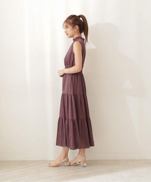 PROPORTION BODY DRESSING(プロポーションボディドレッシング)の「<E>ティアードマキシOP / 1211247700(ワンピース・レディース・ブラック/ボルドー/ブルー系その他・SMALL/MEDIUM)」の7枚目の写真