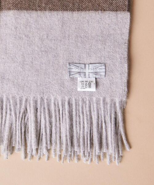 Joshua Ellis（ジョシュアエリス）の「【別注】＜Joshua Ellis（ジョシュア エリス）＞ チェックストール 70*190†（マフラー・メンズ・ライトグレー・FREE）」の3枚目の写真