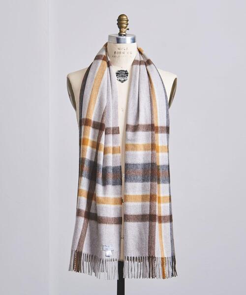 Joshua Ellis（ジョシュアエリス）の「【別注】＜Joshua Ellis（ジョシュア エリス）＞ チェックストール 70*190†（マフラー・メンズ・ライトグレー・FREE）」の8枚目の写真