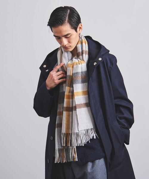Joshua Ellis（ジョシュアエリス）の「【別注】＜Joshua Ellis（ジョシュア エリス）＞ チェックストール 70*190†（マフラー・メンズ・ライトグレー・FREE）」の9枚目の写真