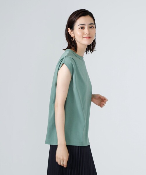 CAST:(キャストコロン)の「カラーロゴプリントT(Tシャツ/カットソー・レディース・ホワイト/グリーン/ブラック/ベージュ/イエロー・M)」の22枚目の写真