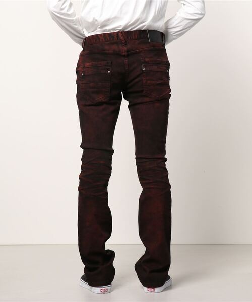 TORNADO MART（トルネードマート）の「TORNADO MART∴クラウドスプレーシューカットデニム（その他パンツ・メンズ・ネイビー/グリーン/レッド・LL/MEDIUM/LARGE/SMALL）」の5枚目の写真