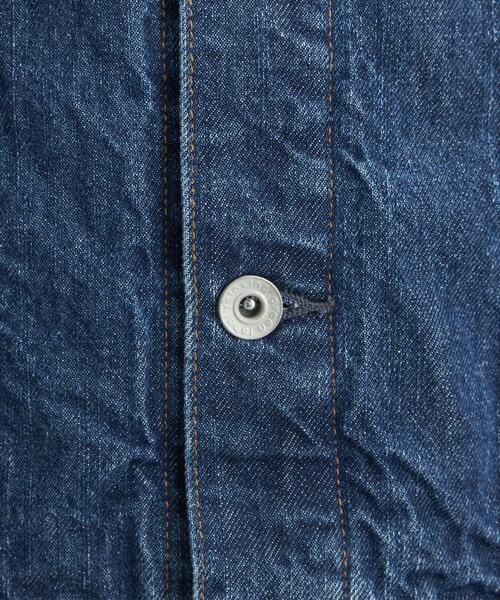 green label relaxing（グリーンレーベルリラクシング）の「SIGNATURE シグネチャー デニム ジャケット（デニムジャケット・レディース・コバルトブルー/モカ・38/36）」の19枚目の写真