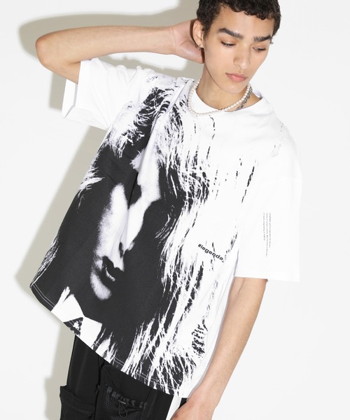 LEGENDA（レジェンダ）の「レジェンダ Horror Photo Tシャツ / LEGENDA Horror Photo T-Shirt（Tシャツ/カットソー・レディース・ホワイト/ブラック・FREE）」の15枚目の写真