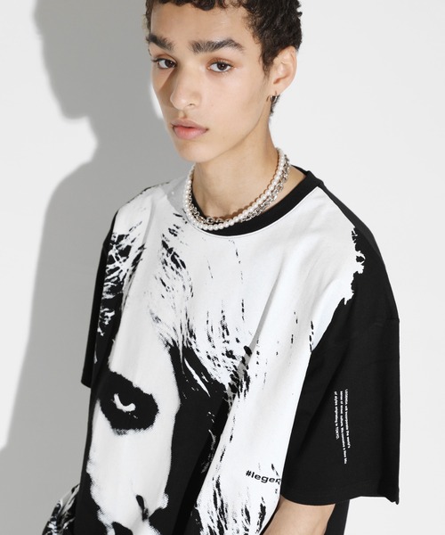 LEGENDA（レジェンダ）の「レジェンダ Horror Photo Tシャツ / LEGENDA Horror Photo T-Shirt（Tシャツ/カットソー・レディース・ホワイト/ブラック・FREE）」の20枚目の写真