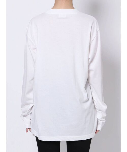 merry jenny（メリージェニー）の「HERB Tea long Tee（Tシャツ/カットソー・レディース・ブラック/ベージュ/オフホワイト・FREE）」の4枚目の写真