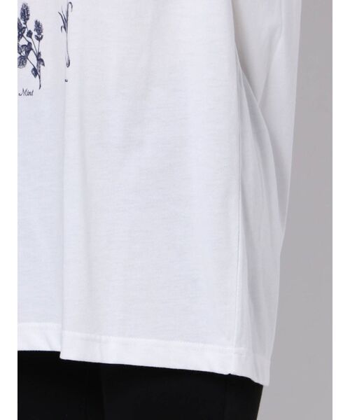 merry jenny（メリージェニー）の「HERB Tea long Tee（Tシャツ/カットソー・レディース・ブラック/ベージュ/オフホワイト・FREE）」の5枚目の写真
