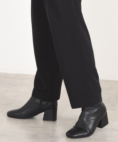 w closet（ダブルクローゼット）の「ダブルタックワイドスラックス（スラックス・レディース・ブラック/アイボリー/ブルー・マルチサイズ）」の17枚目の写真