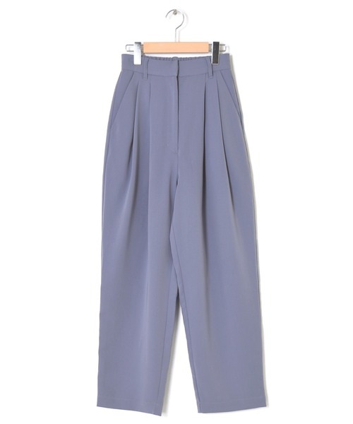 w closet（ダブルクローゼット）の「ダブルタックワイドスラックス（スラックス・レディース・ブラック/アイボリー/ブルー・マルチサイズ）」の18枚目の写真