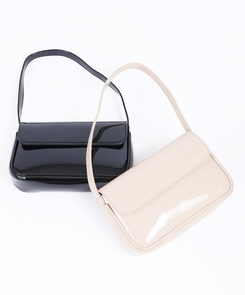 WC（ダブル シー）の「エナメルワンハンドルバッグ（ハンドバッグ・レディース・ブラック/ベージュ・FREE）」の14枚目の写真