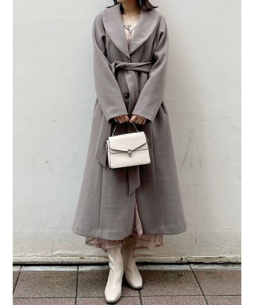 dazzlin（ダズリン）の「2WAYマーメイドコート（その他アウター・レディース・ピンク/アイボリー/モカ・FREE）」の10枚目の写真