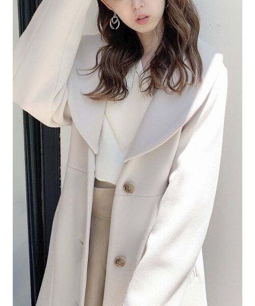 dazzlin（ダズリン）の「2WAYマーメイドコート（その他アウター・レディース・ピンク/アイボリー/モカ・FREE）」の21枚目の写真