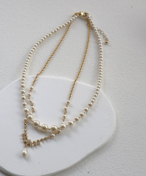 Dorry Doll（ドリードール）の「パール＆ビジューネックレス（ネックレス・レディース・ホワイト・FREE）」の10枚目の写真