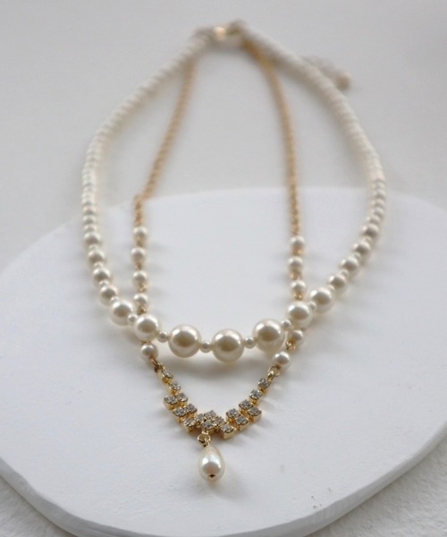 Dorry Doll（ドリードール）の「パール＆ビジューネックレス（ネックレス・レディース・ホワイト・FREE）」の7枚目の写真