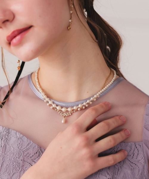 Dorry Doll（ドリードール）の「パール＆ビジューネックレス（ネックレス・レディース・ホワイト・FREE）」の13枚目の写真