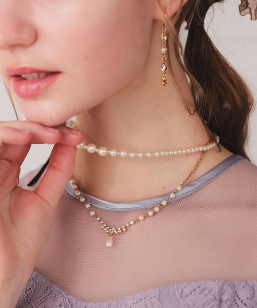 Dorry Doll（ドリードール）の「パール＆ビジューネックレス（ネックレス・レディース・ホワイト・FREE）」の12枚目の写真