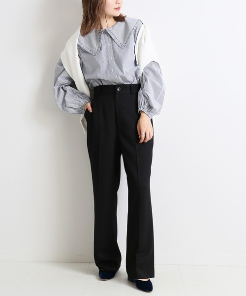 SLOBE IENA（スローブイエナ）の「ツイルストレートパンツ
