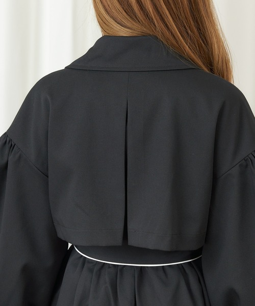 MIIA（ミーア）の「ワンピトレンチコート（トレンチコート・レディース・ブラック/ベージュ/ピンク・FREE）」の9枚目の写真