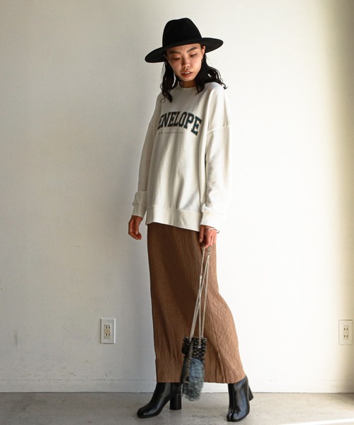 feepur（フェピュール）の「【セルフカット】クレープカットソータイトスカート（スカート・レディース・チャコールグレー/ブラック/モカ/オリーブ・MEDIUM）」の21枚目の写真