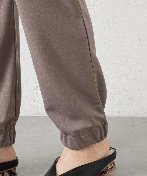 prose verse（プロズヴェール）の「裾シャーリングジョーゼットパンツ（カーゴパンツ・レディース・ブラック/モカ・MEDIUM/LARGE）」の5枚目の写真