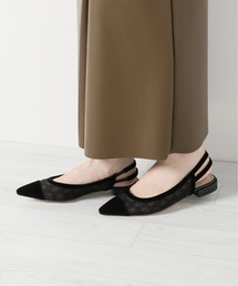 LE TALON | ポインテッドシシュウWスリングバックフラット(その他シューズ)